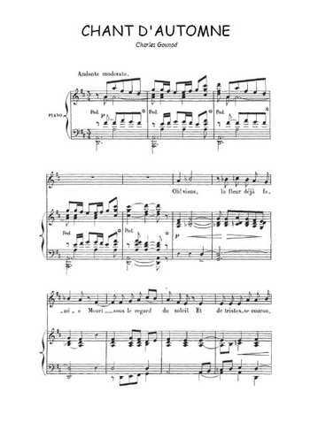 Chanson d'automne